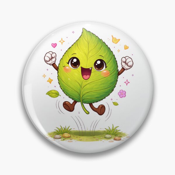 Item preview, Funny cartoon leaf character jumping designed and sold by PriyankaSonara.