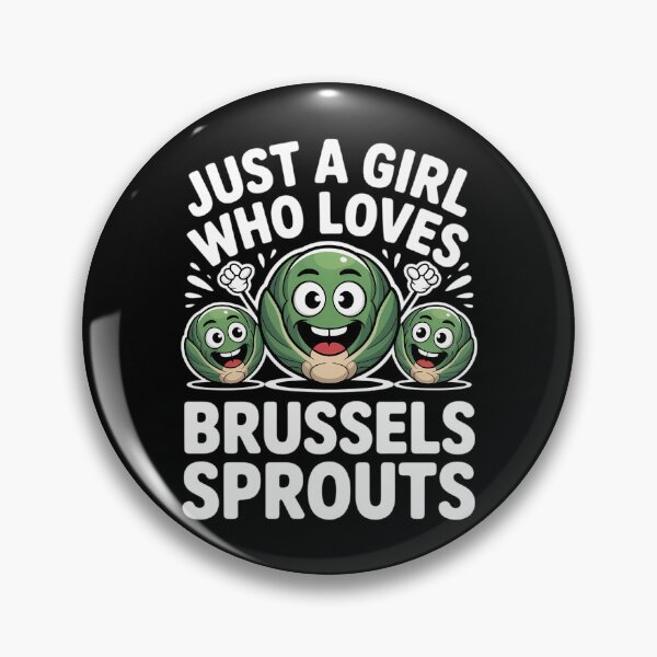 Item preview, Just A Girl Who Loves Brussels Sprouts Vegetable Vegan designed and sold by FaithAbbott.