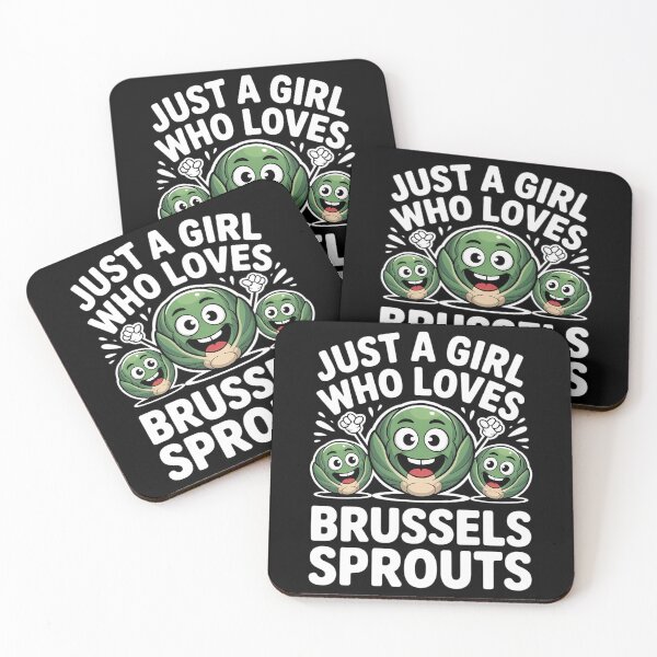 Item preview, Just A Girl Who Loves Brussels Sprouts Vegetable Vegan designed and sold by FaithAbbott.