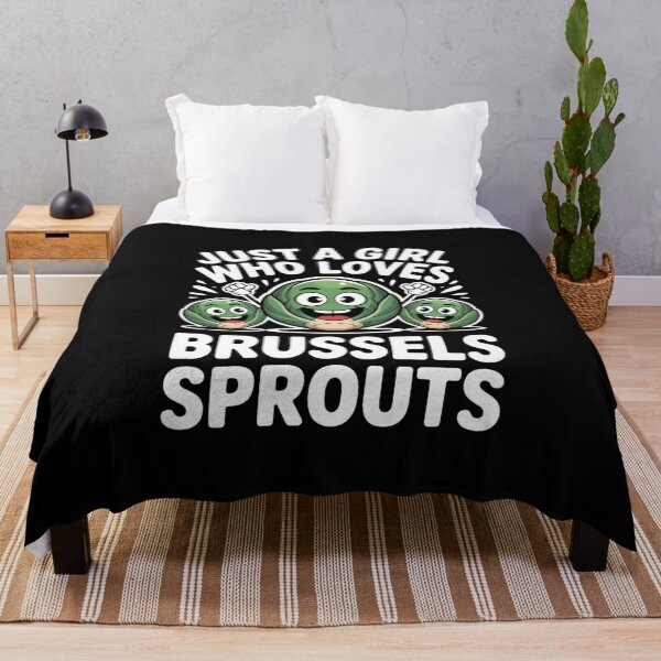 Item preview, Just A Girl Who Loves Brussels Sprouts Vegetable Vegan designed and sold by FaithAbbott.