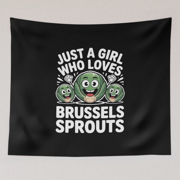 Item preview, Just A Girl Who Loves Brussels Sprouts Vegetable Vegan designed and sold by FaithAbbott.