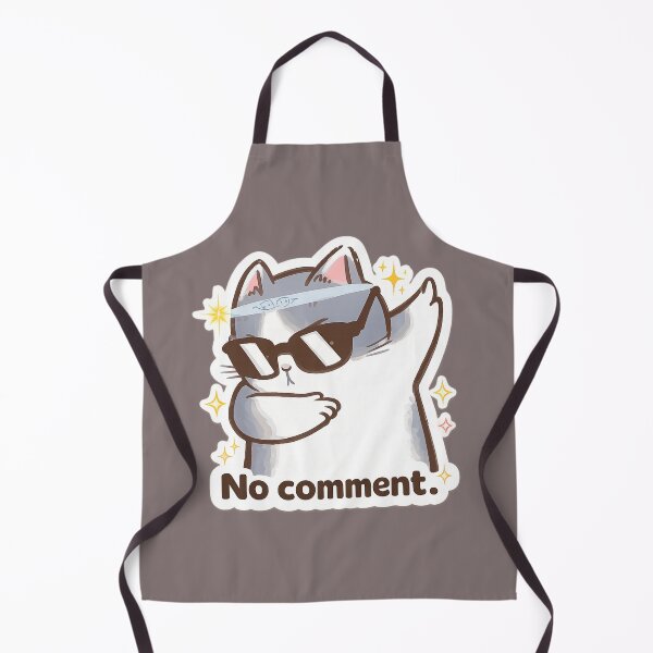 Item preview, No Comment Cat Sticker – Funny Sassy Introvert Meme, Cool Sunglasses Cat designed and sold by sumodesign.