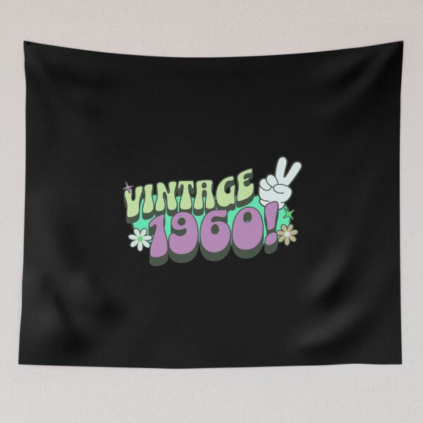 Item preview, Groovy 1960 Birthday, Retro Vintage Nostalgic Hippie Hippy designed and sold by EugeneRBarnett.