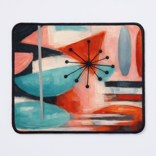 Item preview, Abstract Art,Pink,Aqua,Red,Black,White,Print designed and sold by VFWChuck.