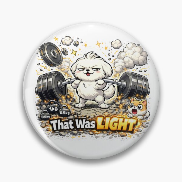 Item preview, Funny Gym Dog That Was Light - Cute Weightlifting Meme Animal Workout Design designed and sold by les3cerises.