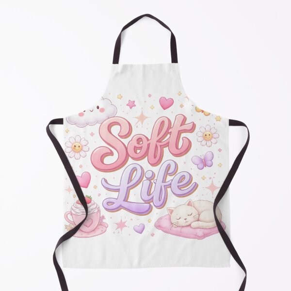Item preview, Soft Life Aesthetic Cute Pastel Quote | Cozy Self Care Kawaii Vibes Design designed and sold by Sanika arts .
