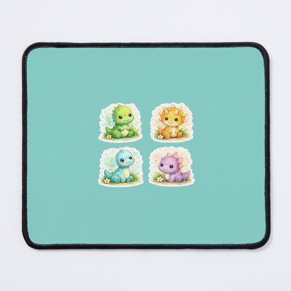 Item preview, Cute Dinosaur Sticker Set – Kawaii Baby Dino Cartoon Aesthetic Animal Stickers designed and sold by Qingtian814.