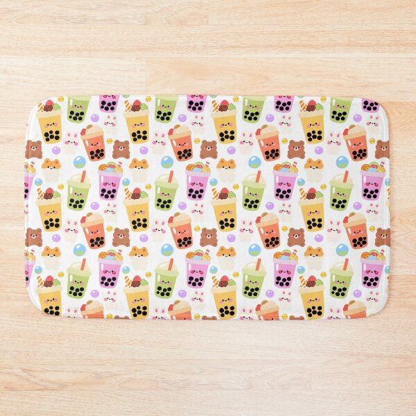 Item preview, Bubble Tea Skyland Seamless Pattern  designed and sold by KJackArtwork.