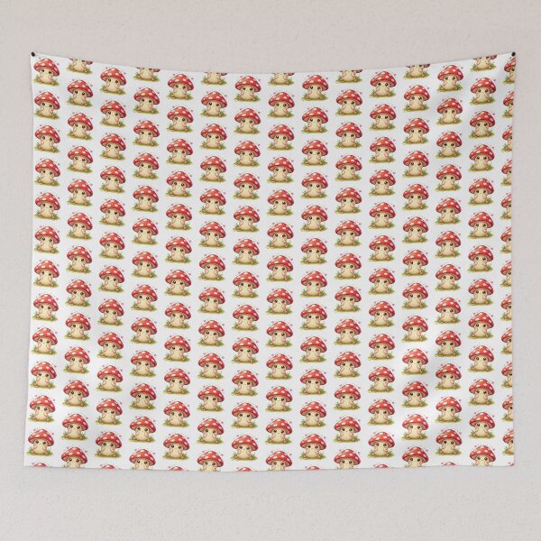 Item preview, Cartoon mushroom smiling shyly designed and sold by PriyankaSonara.