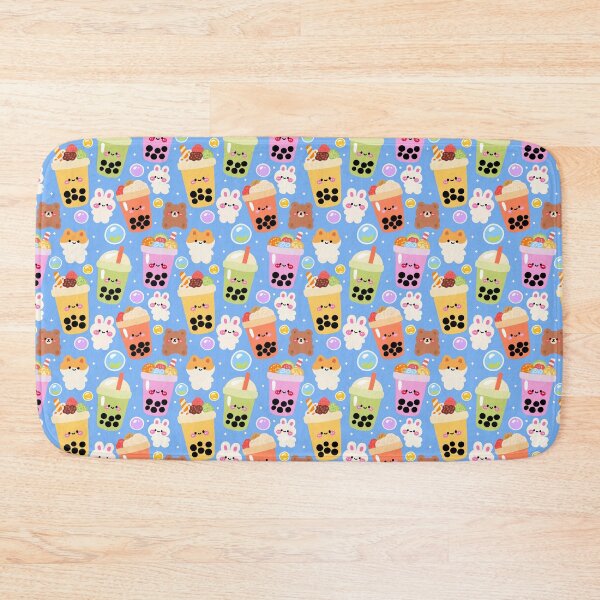 Item preview, Bubble Tea Skyland Seamless Pattern  designed and sold by KJackArtwork.