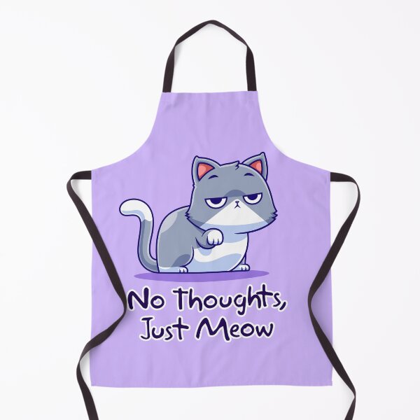 Item preview, No Thoughts Just Meow Cat Shirt | Funny Cat Meme Tee | Lazy Cat Shirt | Cute Grumpy Cat Design | Funny Animal Shirt designed and sold by amareshdas008.