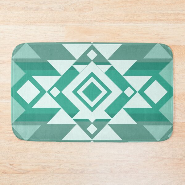 Item preview, Teal Geometric Tribal Pattern | Modern Abstract Symmetry designed and sold by PAWIRADA.