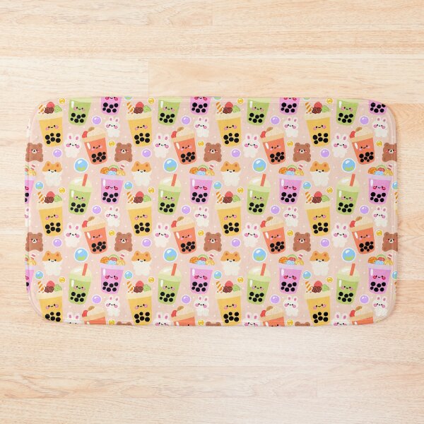Item preview, Bubble Tea Skyland Seamless Pattern  designed and sold by KJackArtwork.
