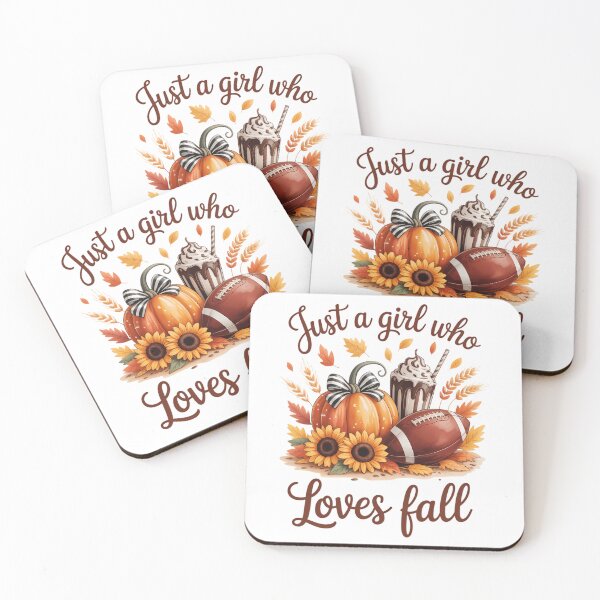 Item preview, Just A Girl Who Loves Fall Pumpkin Football Cozy Autumn designed and sold by FaithAbbott.