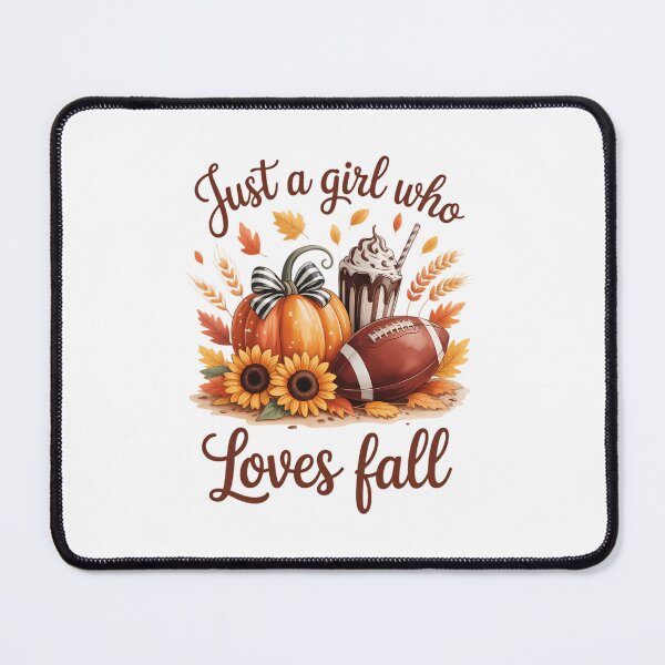 Item preview, Just A Girl Who Loves Fall Pumpkin Football Cozy Autumn designed and sold by FaithAbbott.