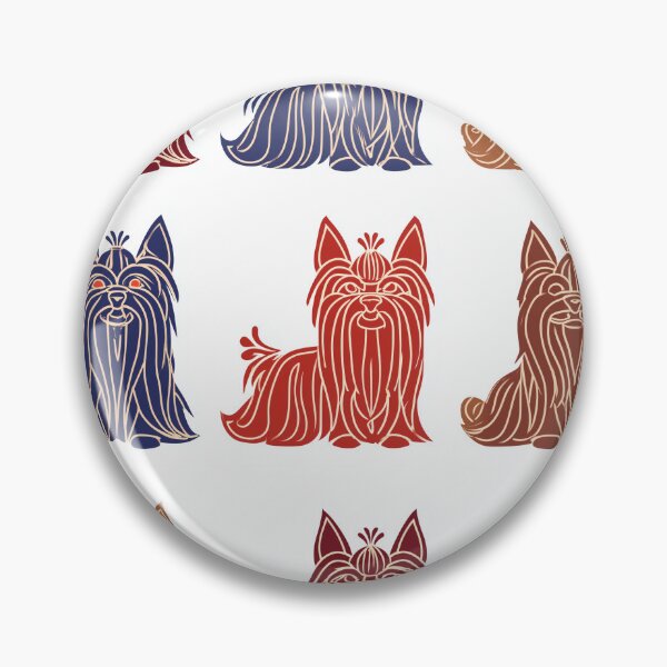 Item preview, Stylized Yorkies in Grid Pattern designed and sold by lautir.