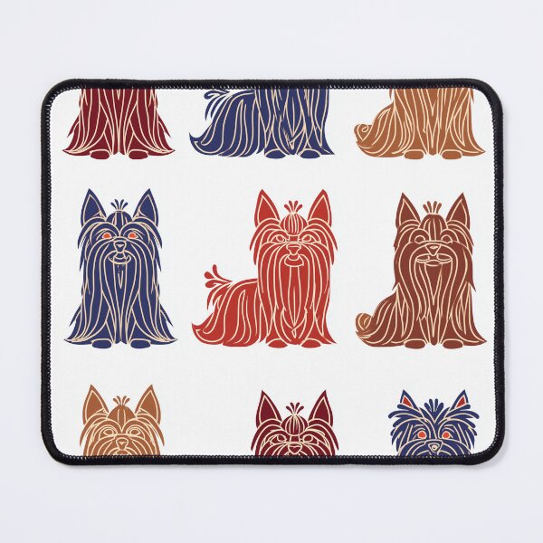 Item preview, Stylized Yorkies in Grid Pattern designed and sold by lautir.