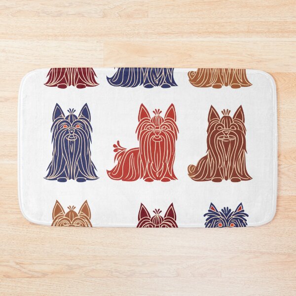 Item preview, Stylized Yorkies in Grid Pattern designed and sold by lautir.