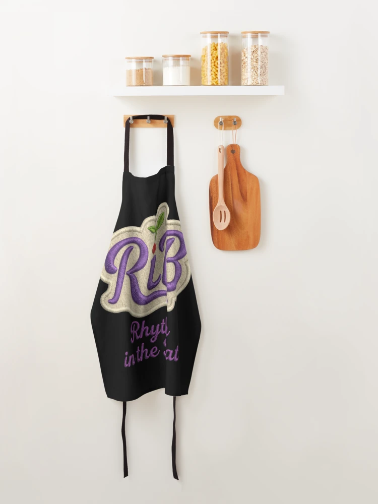 Thumbnail 4 of 6, Apron, Amethyst RiB Embroidered Patch Urban Script Logo designed and sold by Rib-Brand.