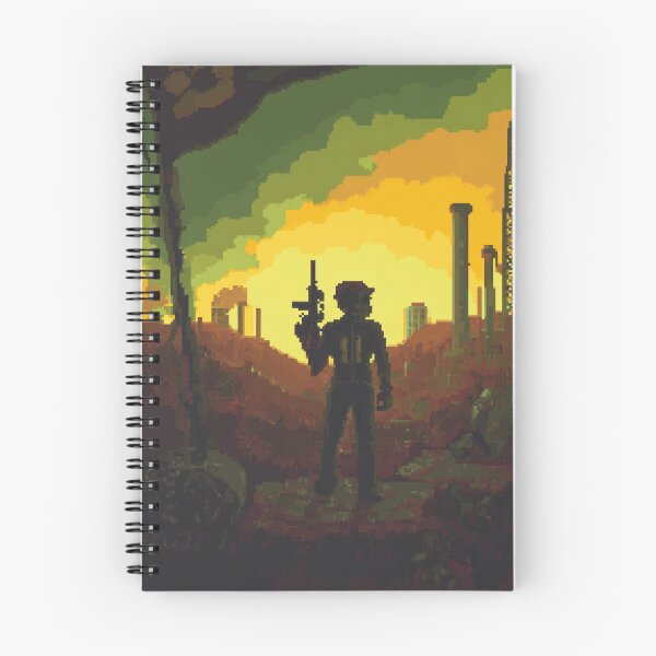 Item preview, Pixel Wasteland Survivor – Retro Post‑Apocalyptic Artwork designed and sold by Pixel8Prints.