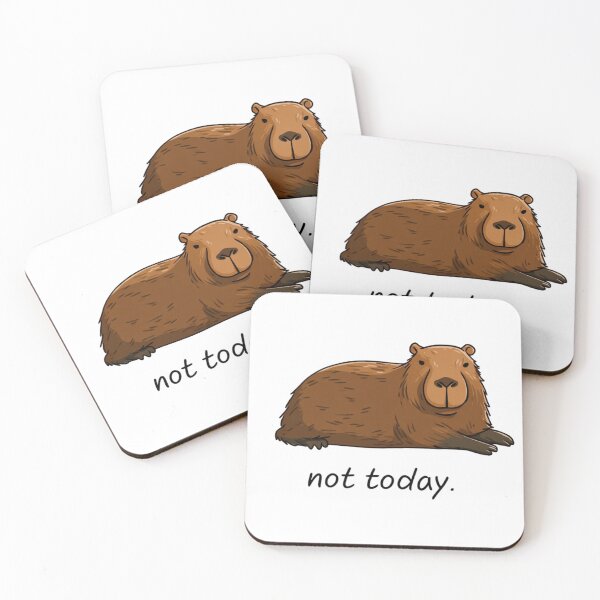 Item preview, Capybara Not Today Relaxed Rodent Humor designed and sold by NicolasGlowArt.