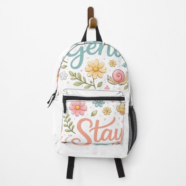 Item preview, Stay Gentle Cute Aesthetic Quote Design | Soft Pastel Floral Typography Art designed and sold by Sanika arts .