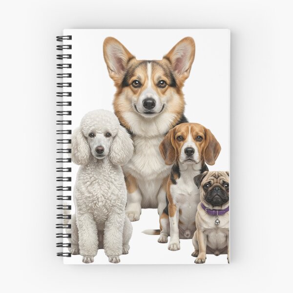 Item preview, Diverse Group of Four Cute Pedigree Dogs designed and sold by PholPol1959.