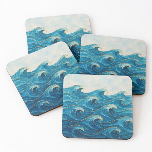 Aperçu de l'œuvre Blue Waves créée et vendue par GraphicsClub.