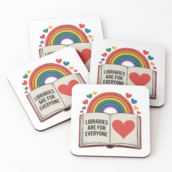 Item preview, Libraries are for Everyone Book LGBTQ Ally Gay Pride Month designed and sold by FaithAbbott.