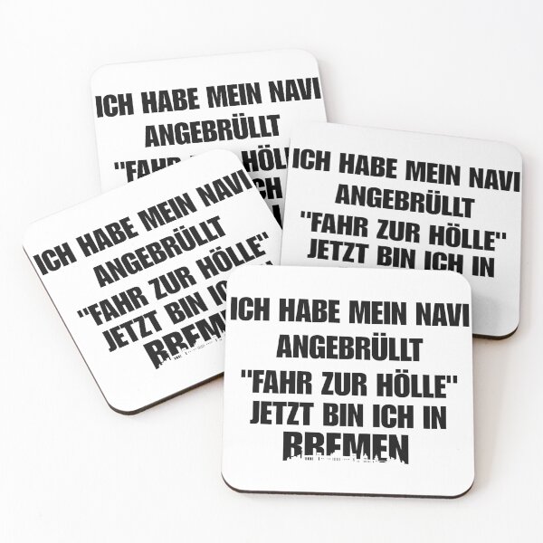 Item preview, I yelled at my satnav (Bremen meme) designed and sold by LayersDesign.