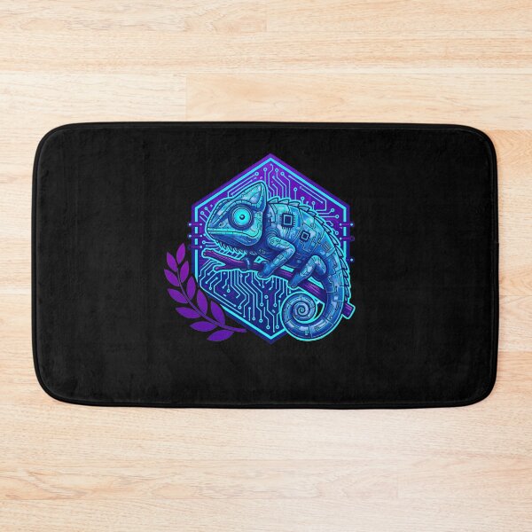 Item preview, Cyber Chameleon Tech Art - Futuristic Neon Circuit Lizard Design designed and sold by AbulailArt.