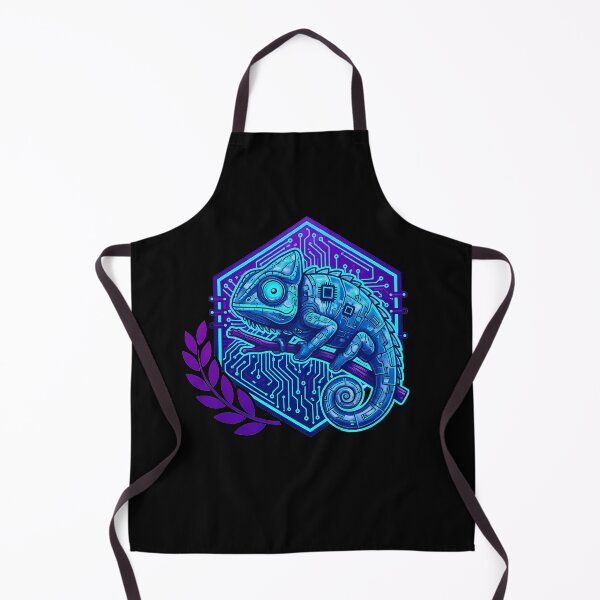Item preview, Cyber Chameleon Tech Art - Futuristic Neon Circuit Lizard Design designed and sold by AbulailArt.