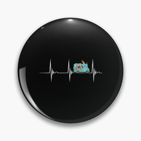 Item preview, Ice Cream Truck Driver Heartbeat EKG Pulse Nostalgic Mobile designed and sold by EugeneRBarnett.