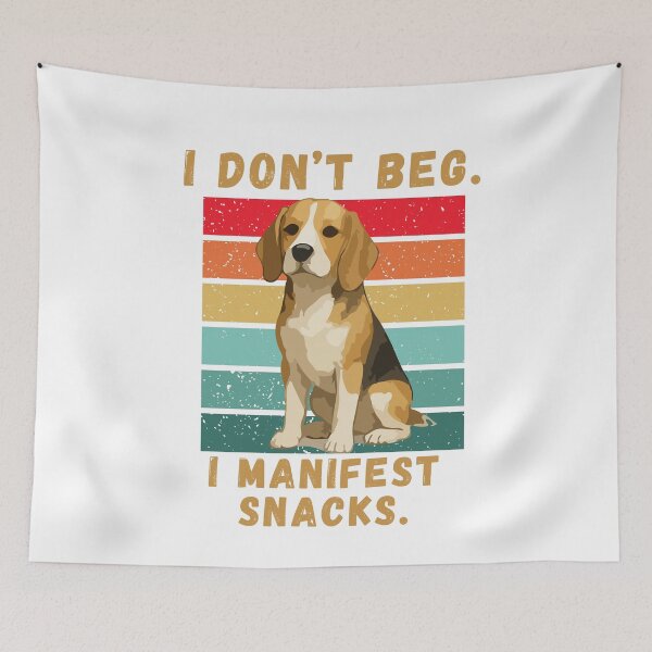 Item preview, I Don’t Beg I Manifest Snacks Funny Dog Meme T-Shirt Pet Humor Tee designed and sold by disha-prints.