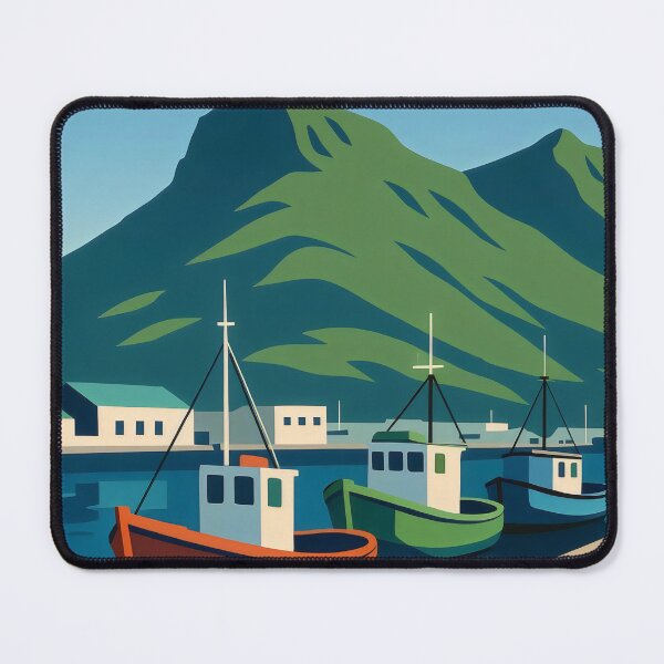 Item preview, Fishing Village designed and sold by ZanyPaintbrush.