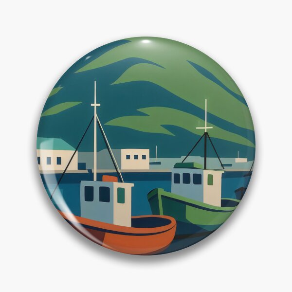 Item preview, Fishing Village designed and sold by ZanyPaintbrush.