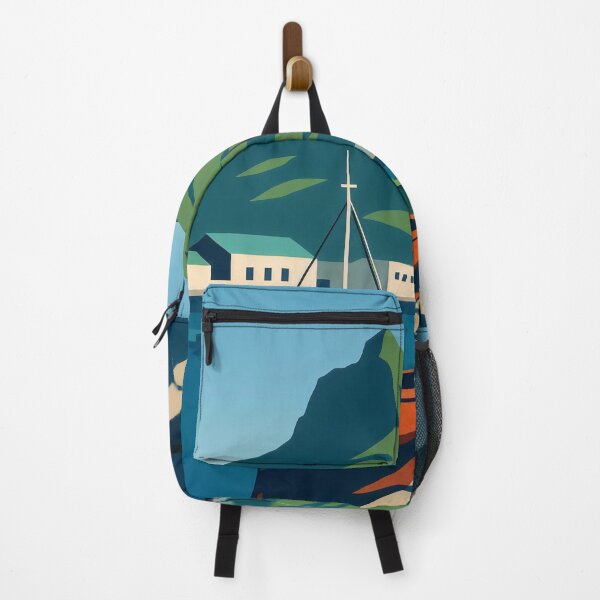Item preview, Fishing Village designed and sold by ZanyPaintbrush.