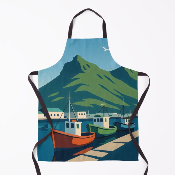 Item preview, Fishing Village designed and sold by ZanyPaintbrush.