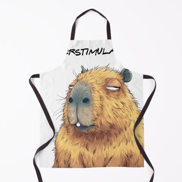 Item preview, Overstimulated Capybara Funny Tired Animal Lover designed and sold by NicolasGlowArt.