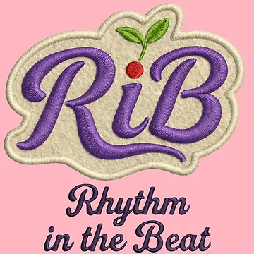 Artwork thumbnail, Amethyst RiB Embroidered Patch Urban Script Logo by Rib-Brand