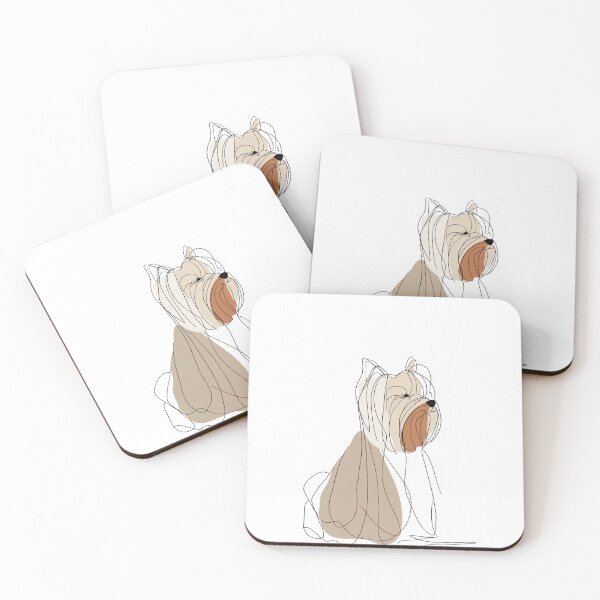 Item preview, Elegant Line Art of a Yorkshire Terrier Dog designed and sold by lautir.