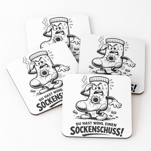Item preview, Sock shot funny cartoon illustration with saying designed and sold by KaitoArtDesigns.