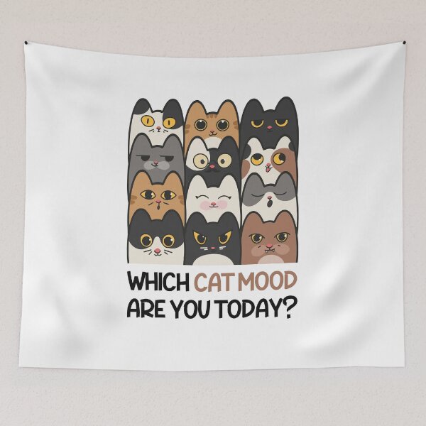 Item preview, Which Cat Mood Are You Today Shirt | Funny Cat Meme Shirt | Cute Cat Faces Design | Cat Lover Gift | Mood Cat Aesthetic Tee designed and sold by amareshdas008.