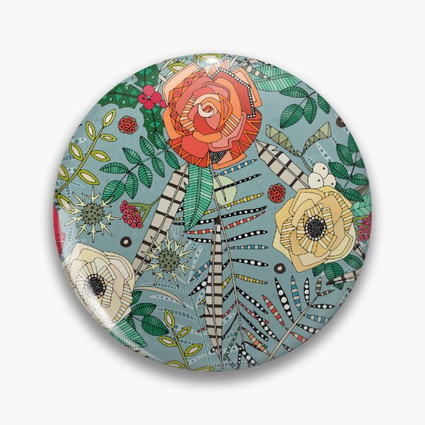 Item preview, boho winter floral blue designed and sold by scrummy.