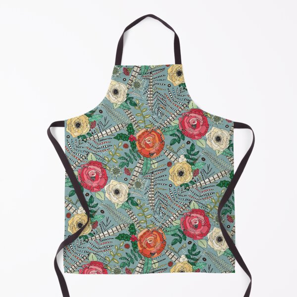 Item preview, boho winter floral blue designed and sold by scrummy.