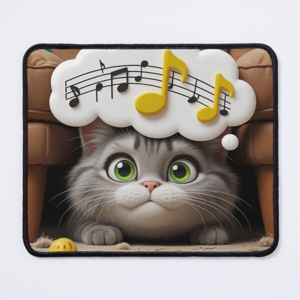 Item preview, Funny Introvert Cat Hiding Under Couch Doorbell Anxiety Cute Kawaii Cat Design designed and sold by Tpac-goods.