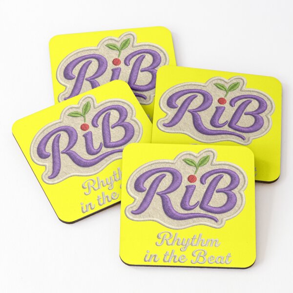 Item preview, Amethyst RiB Embroidered Patch Urban Script Logo designed and sold by Rib-Brand.