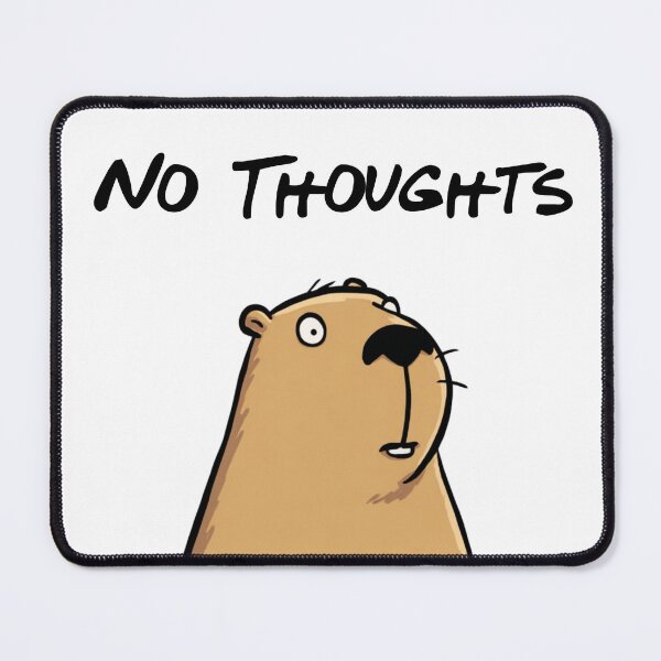 Artikelvorschau, Gedankenloses Capybara-Meme Lustiges Tier entworfen und verkauft von NicolasGlowArt.