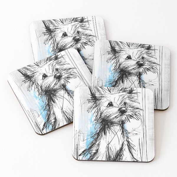 Item preview, Sketch of a Fluffy Yorkshire Terrier designed and sold by lautir.