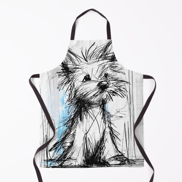 Item preview, Sketch of a Fluffy Yorkshire Terrier designed and sold by lautir.